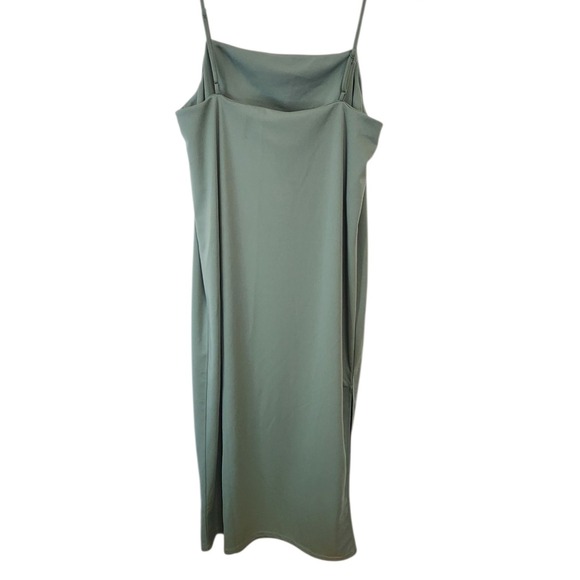 H&M Dresses & Skirts - H&M Green Slip Dress Midi Length Sleeveless Casual Summer Women's Size S
